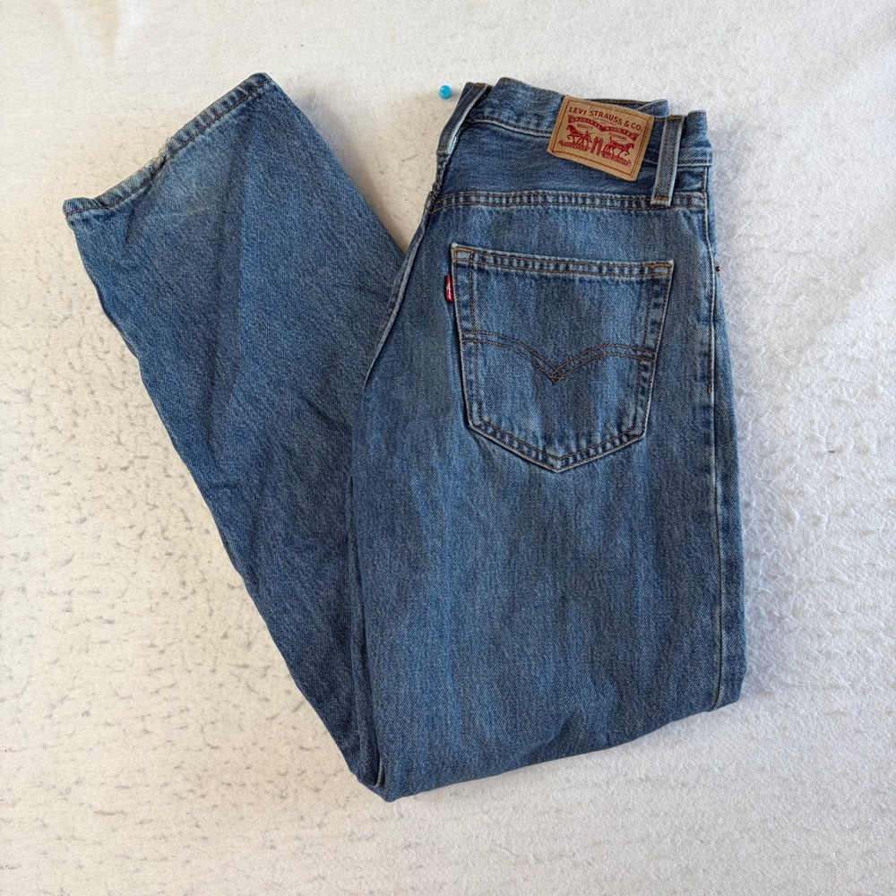 Levi's '94 Baggy Jeans Women 27 Blue Straight Leg High Rise Denim
